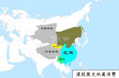 宋朝地图（公元1000年）
