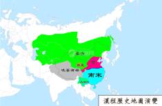 宋朝地图（公元1225年）