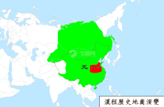 元朝地图（公元1353年）