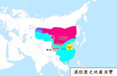 汉朝地图（公元186年）