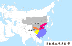 晋朝地图（公元317年）