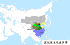 晋朝地图（公元392年）