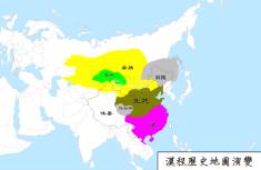 南北朝地图（公元502年）