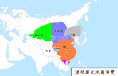 隋朝地图（公元590年）