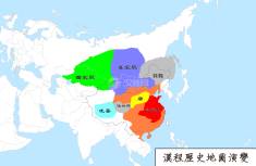 隋朝地图（公元618年）
