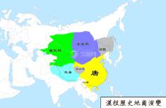 唐朝地图（公元637年）
