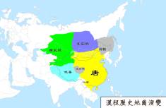 唐朝地图（公元642年）