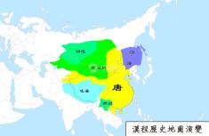 唐朝地图（公元732年）