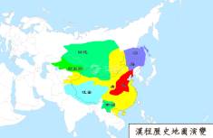 唐朝地图（公元757年）