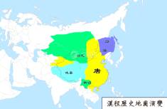 唐朝地图（公元771年）