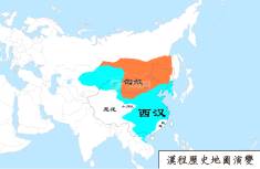 汉朝地图（公元前102年）