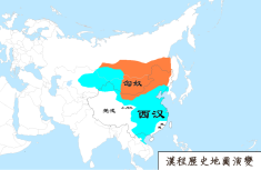 汉朝地图（公元前106年）