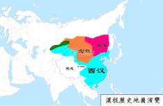 汉朝地图（公元前74年）