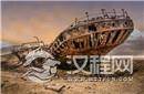 沙漠神秘沉船之谜：百年残骸正在被吞噬
