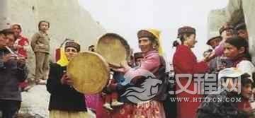 塔吉克族乐器古老的塔吉克族手鼓