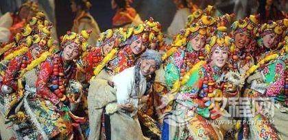 惟妙惟肖的藏族舞蹈的文化