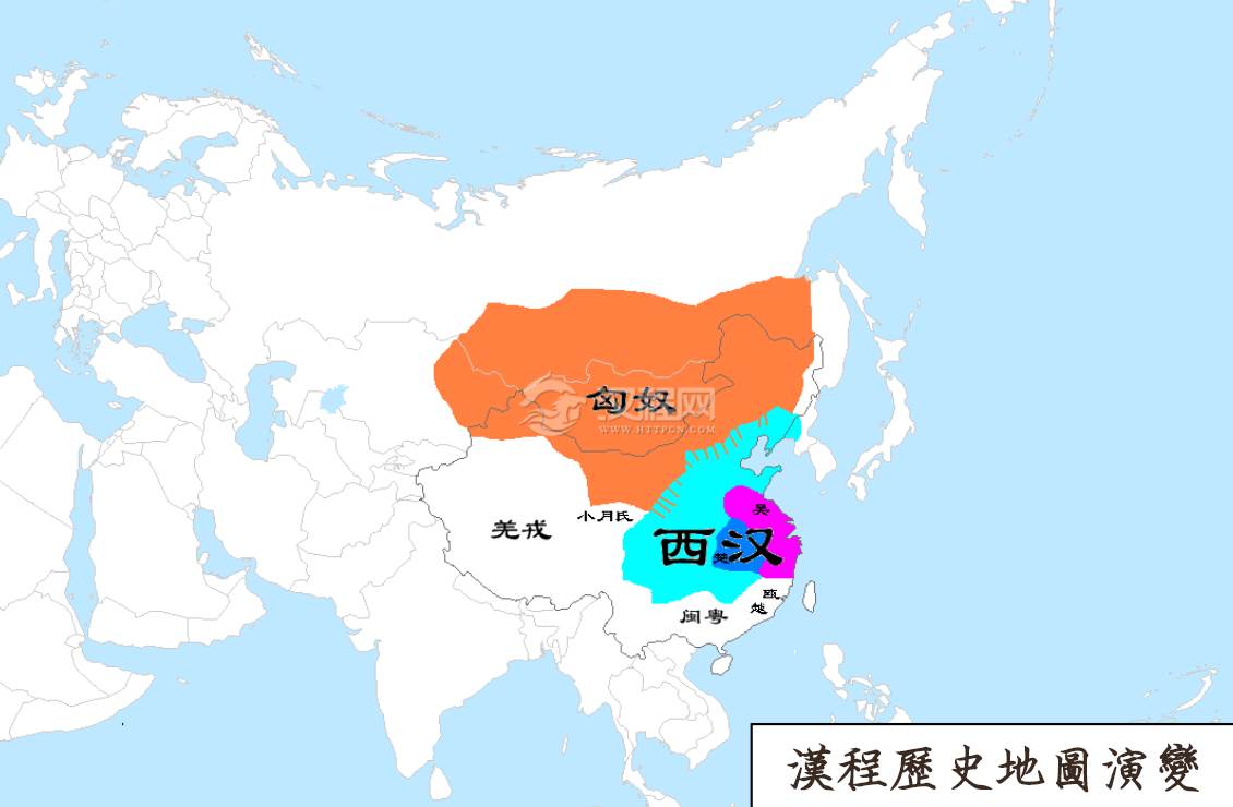 汉朝地图_汉朝历史地图_汉朝历史地图演变_汉程历史