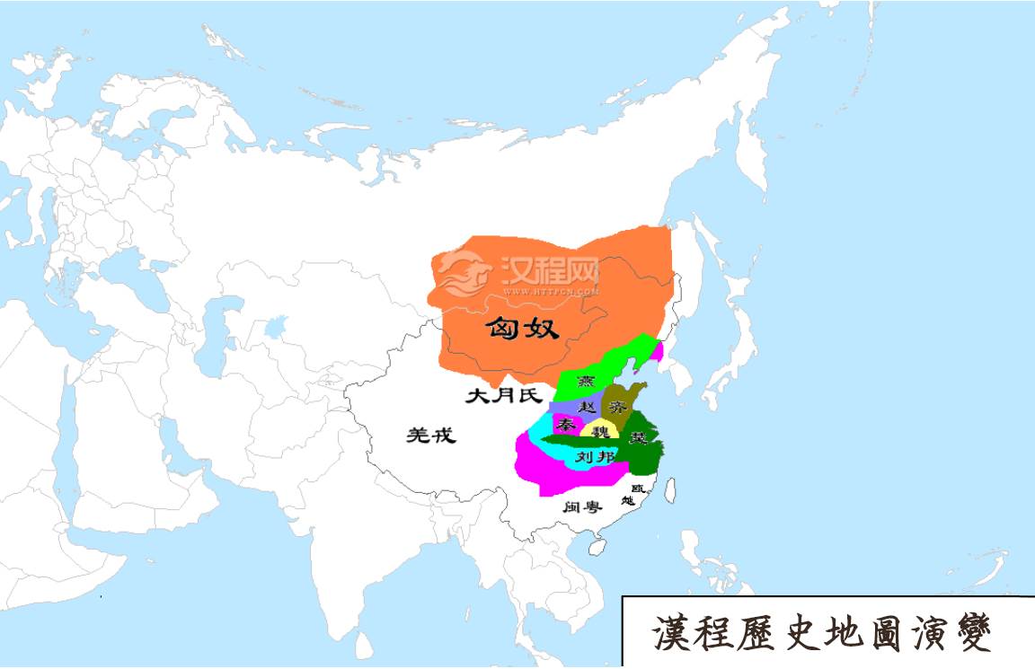 汉朝地图_汉朝历史地图_汉朝历史地图演变_汉程历史