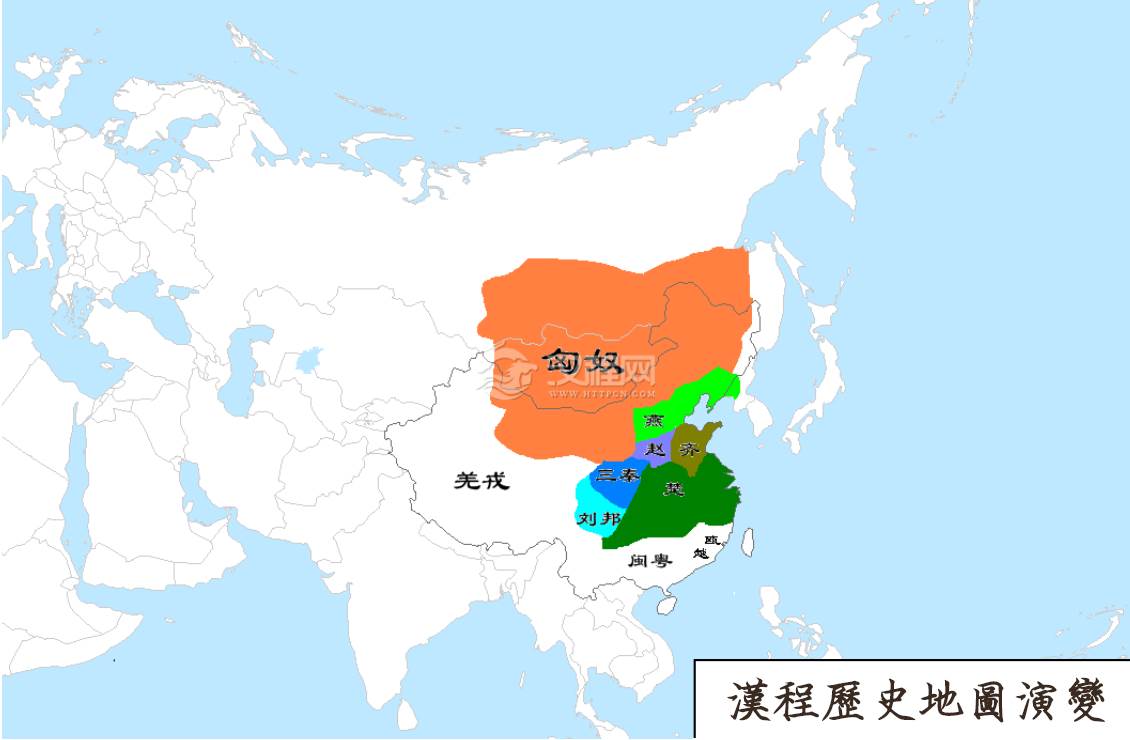 汉朝地图_汉朝历史地图_汉朝历史地图演变_汉程历史