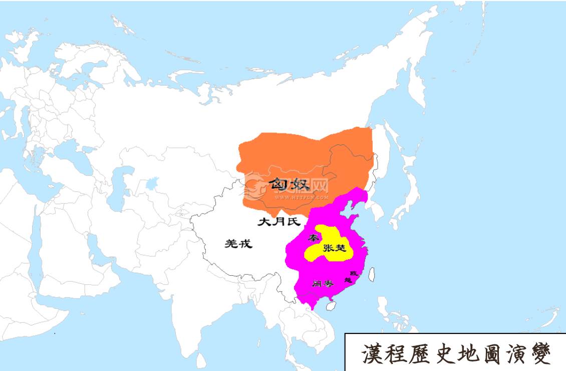 汉朝地图_汉朝历史地图_汉朝历史地图演变_汉程历史