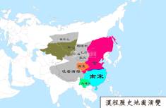 宋朝地图（公元1168年）