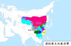 汉朝地图（公元195年）