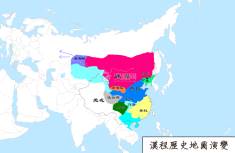 汉朝地图（公元209年）