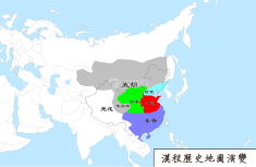 晋朝地图（公元371年）