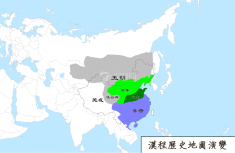 晋朝地图（公元386年）