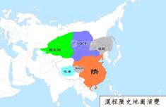 隋朝地图（公元601年）