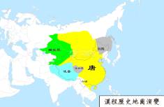 唐朝地图（公元656年）