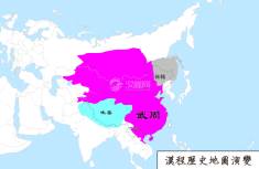 唐朝地图（公元689年）