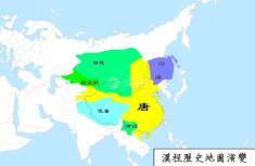 唐朝地图（公元751年）