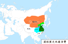汉朝地图（公元前204年）