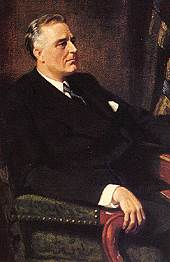 美国第32任总统罗斯福就职（1933-1945）