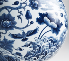 一抹蓝白间的历史：青花瓷的传承