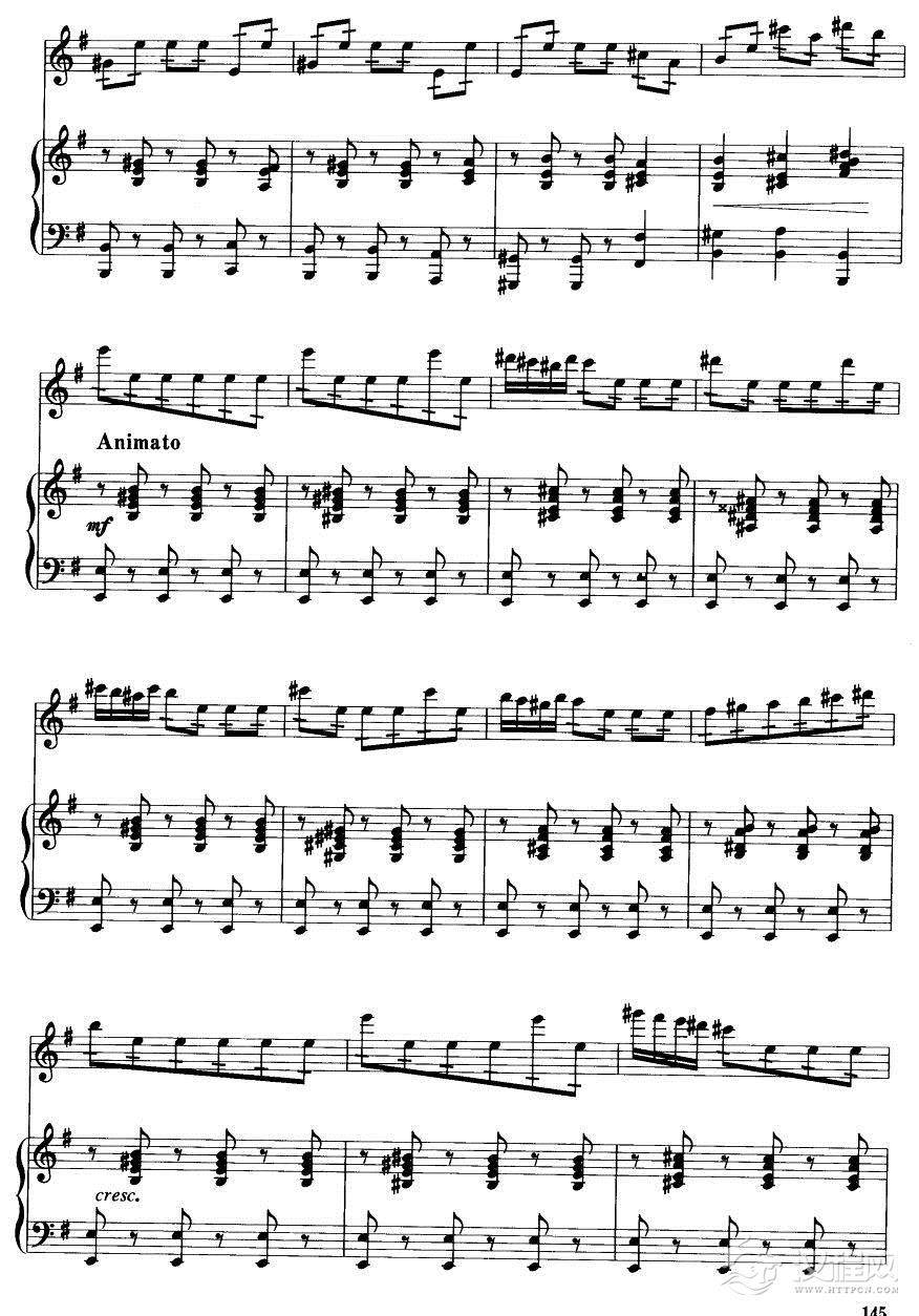 卡门主题幻想曲（钢伴谱）30二胡谱