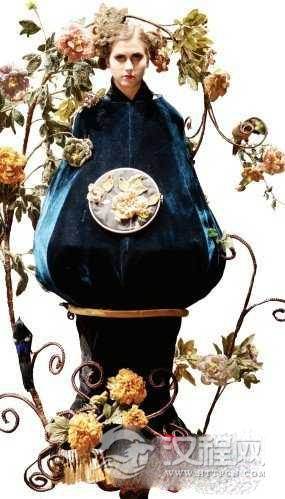 合肥女孩创“花瓶”状服装 震撼英国时尚界