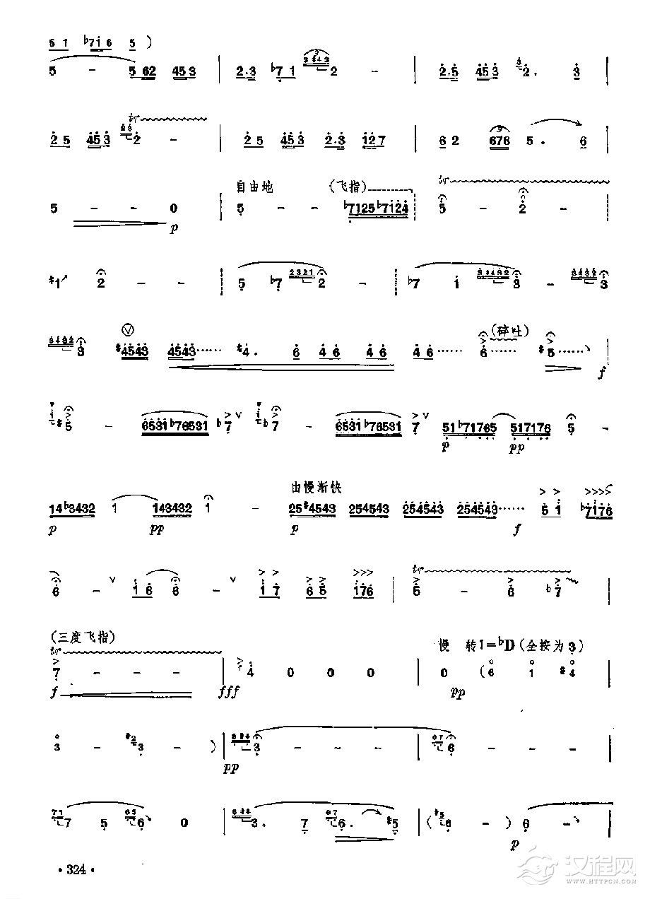 笛子独奏曲《冷月》涂伟耀、陈述刘/曲