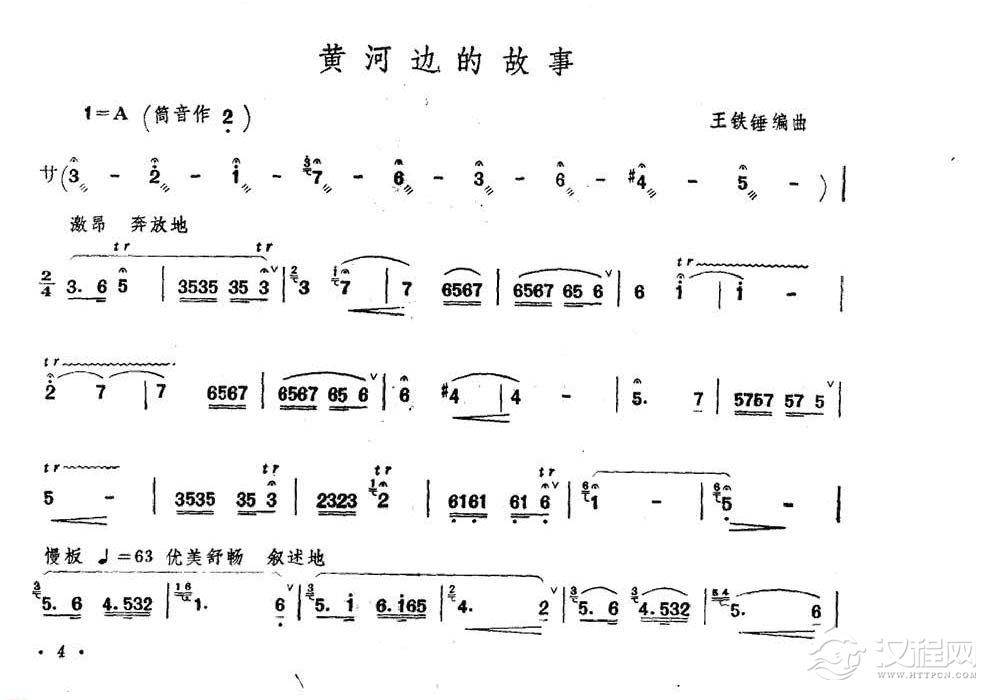 王铁锤笛子曲《黄河边的故事》王铁锤曲