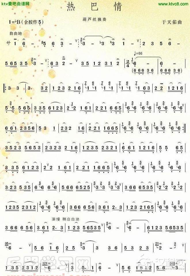 热巴情(葫芦丝）