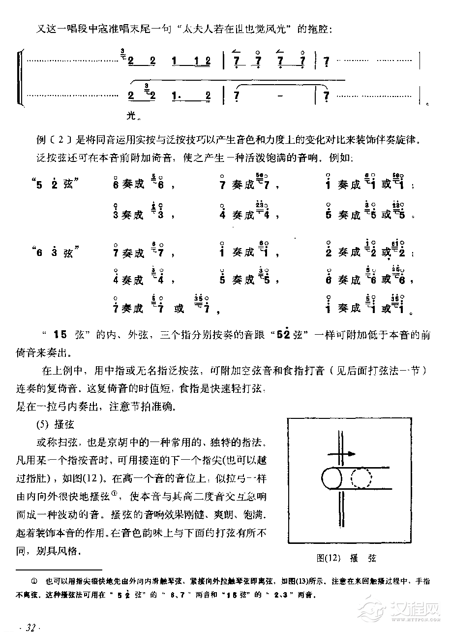 京胡指法图文详细介绍