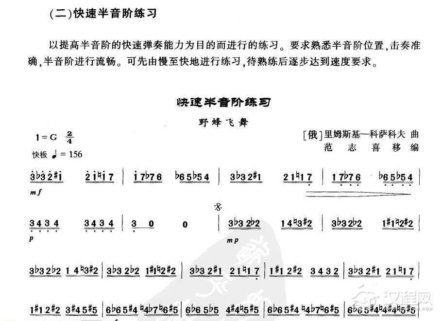 扬琴音阶位置图片