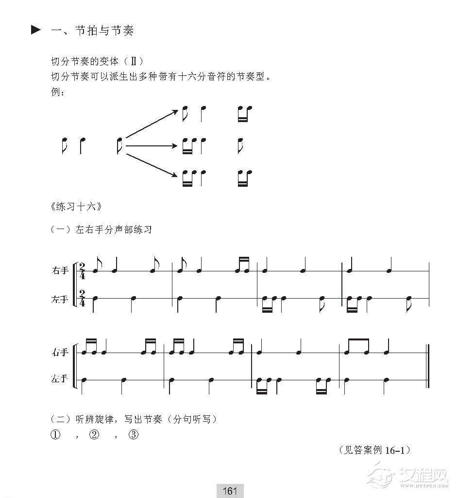 《节拍与节奏》切分节奏的变体