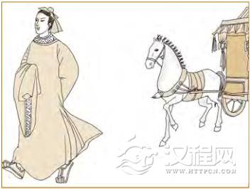 贲卦第一爻，爻辞：初九：贲其趾，舍车而徒。