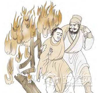 睽卦第四爻，爻辞：九四：睽孤；遇元夫，交孚