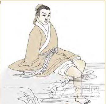 咸卦第二爻，爻辞：六二：咸其腓，凶；居吉。