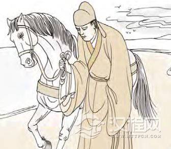 晋卦第一爻，爻辞：初六：晋如摧如，贞吉。
