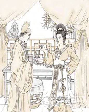 归妹卦第三爻，爻辞：六三：归妹以须，反归以