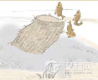 姤卦第四爻，爻辞：九四：包无鱼，起凶。